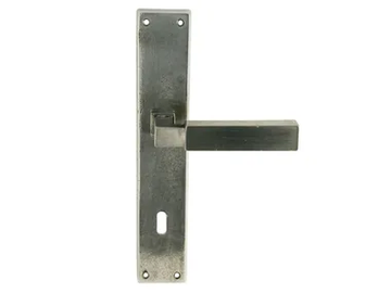 LATUS MG2091 - Bronze door handle on back plate by Fama International - view 2